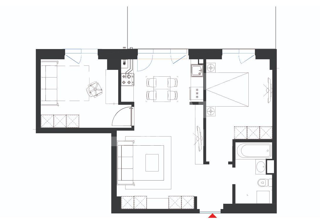 Vânzare, apartament, 2 camere +birou tip 3A, HILS Republica, București - Poză 14