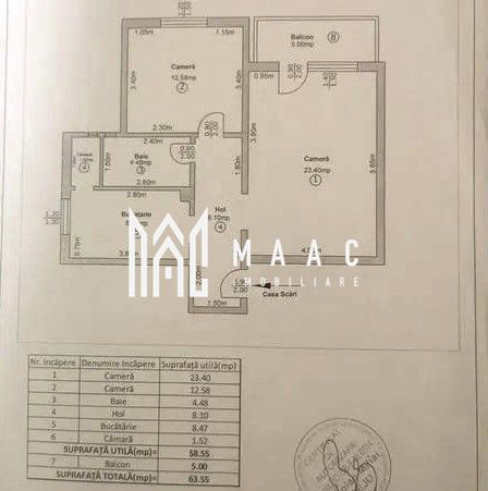 Apartament 2 Camere I 59 MPU I Decomandat I Balcon I Central - Poză 12