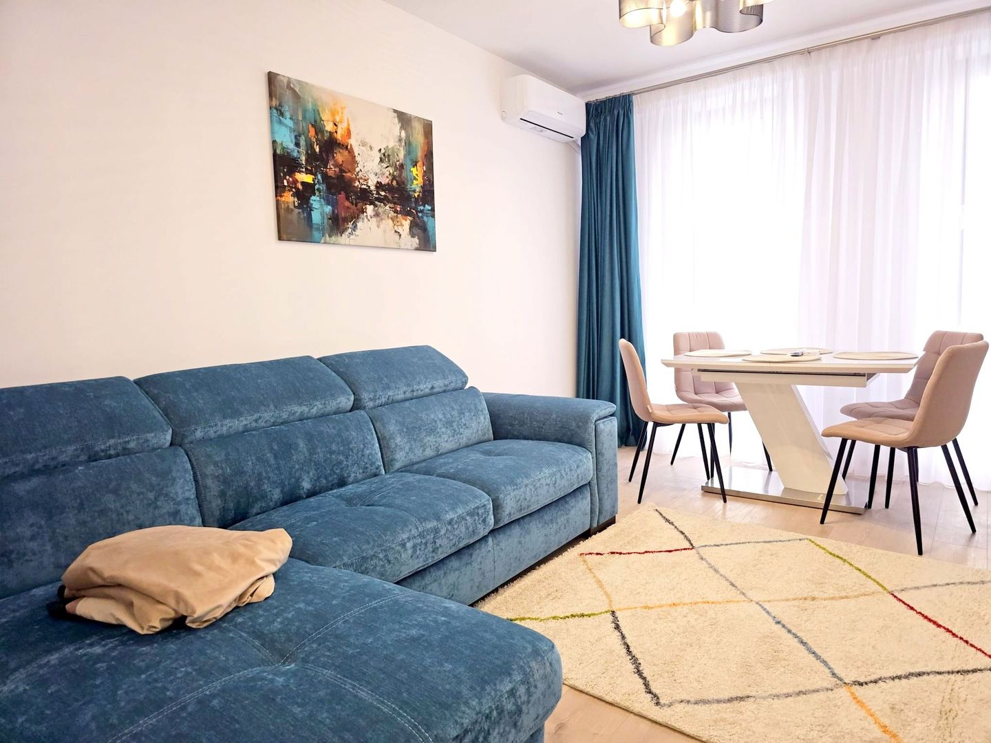 Apartament cu 2 camere mobilat si utilat, bloc nou - Prima inchiriere - Poză 3
