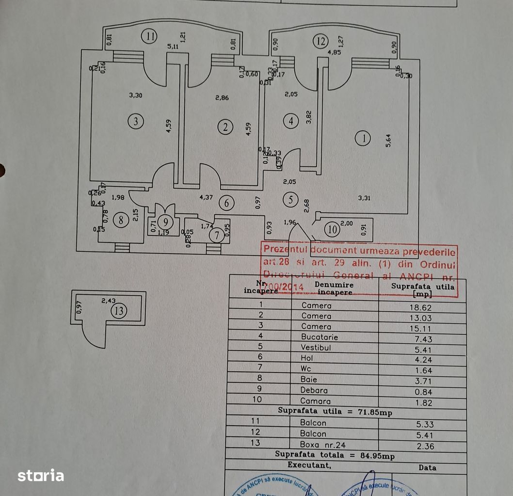 APARTAMENT 3 CAMERE | UNIRII - Schiță 16