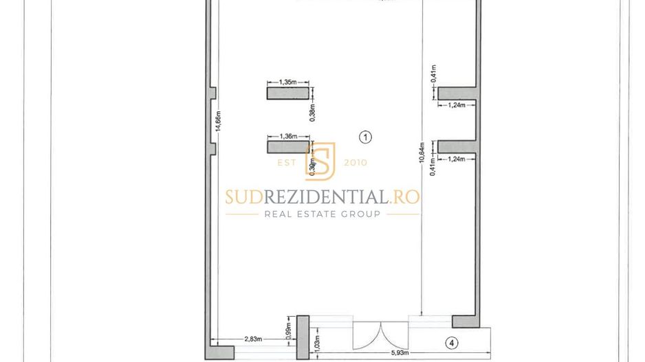 Spațiu comercial 117 mp | 6 parcări | Drumul Binelui - Schiță 17