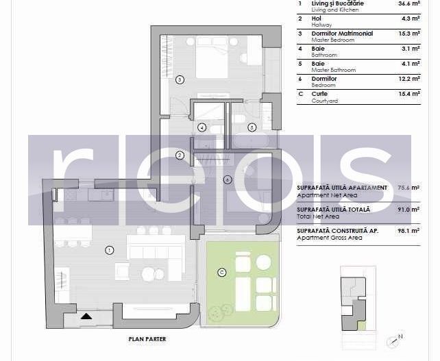 INCHIRIERE 3 CAMERE | PRIMA INCHIRIERE | PARTER | 91MP | LUX - Poză 7