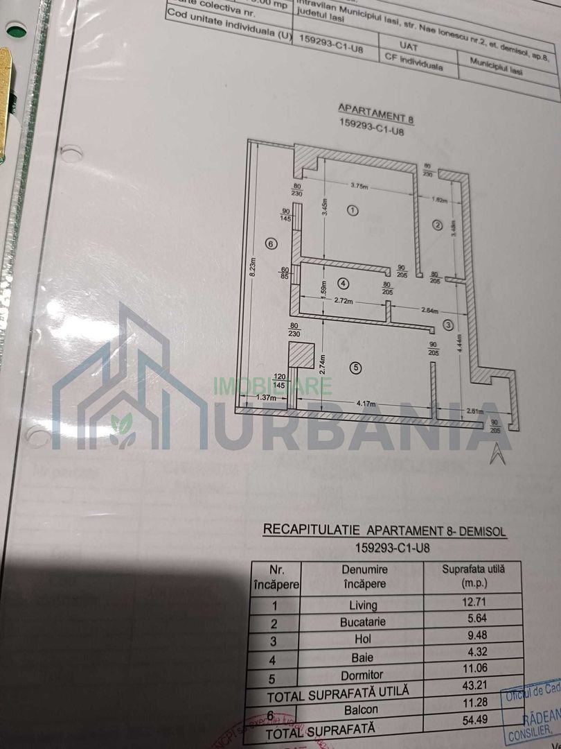 Apartament 2 camere, Lidl Bucium, complet mobilat și utilat - Poză 2