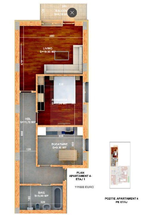 Dezvoltator | 1-2 camere | 38 - 65 mp | Parcare Privată - Poză 8