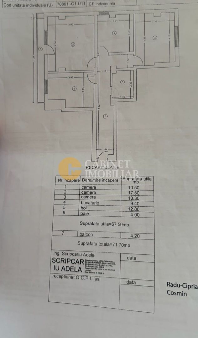 3 CAMERE DECOMANDAT--ETAJ 1-- ROND MALL MOLDOVA - Poză 8