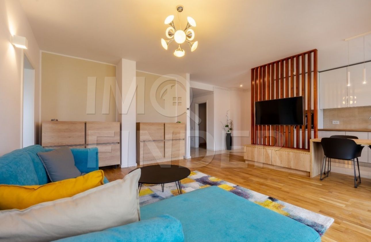 Închiriere apartament 3 camere Bună Ziua, 100 mp mobilat lux - Poză 3