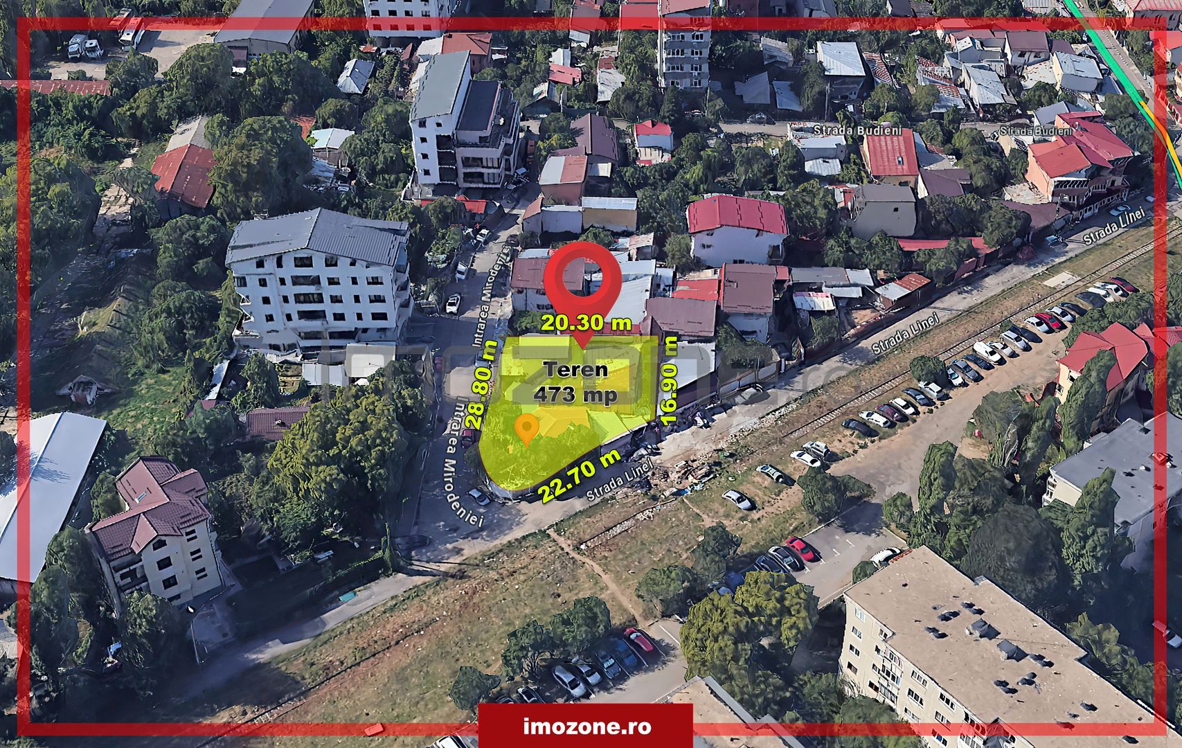 Teren investitie, Militari - Mirodeniei, 473mp,  zona M2, POT 70%, CUT 3,0 mp. - Poză 1