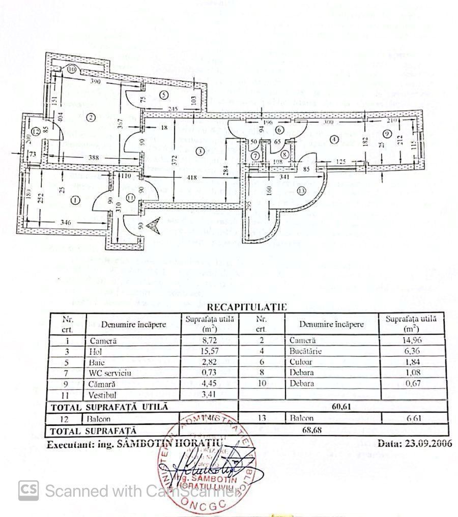 3 Camere Unirii 2/5 Corneliu Coposu Calea Calarasilor 68 mp an 1935 - Poză 3