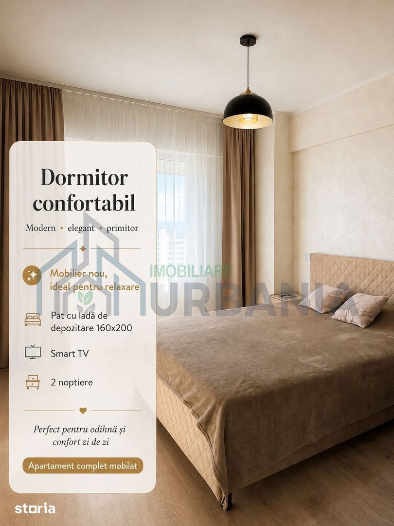 Apartament 1 cameră, 47 mp – Royal Town Iași | Bloc nou, primul chiriaș - Poză 2