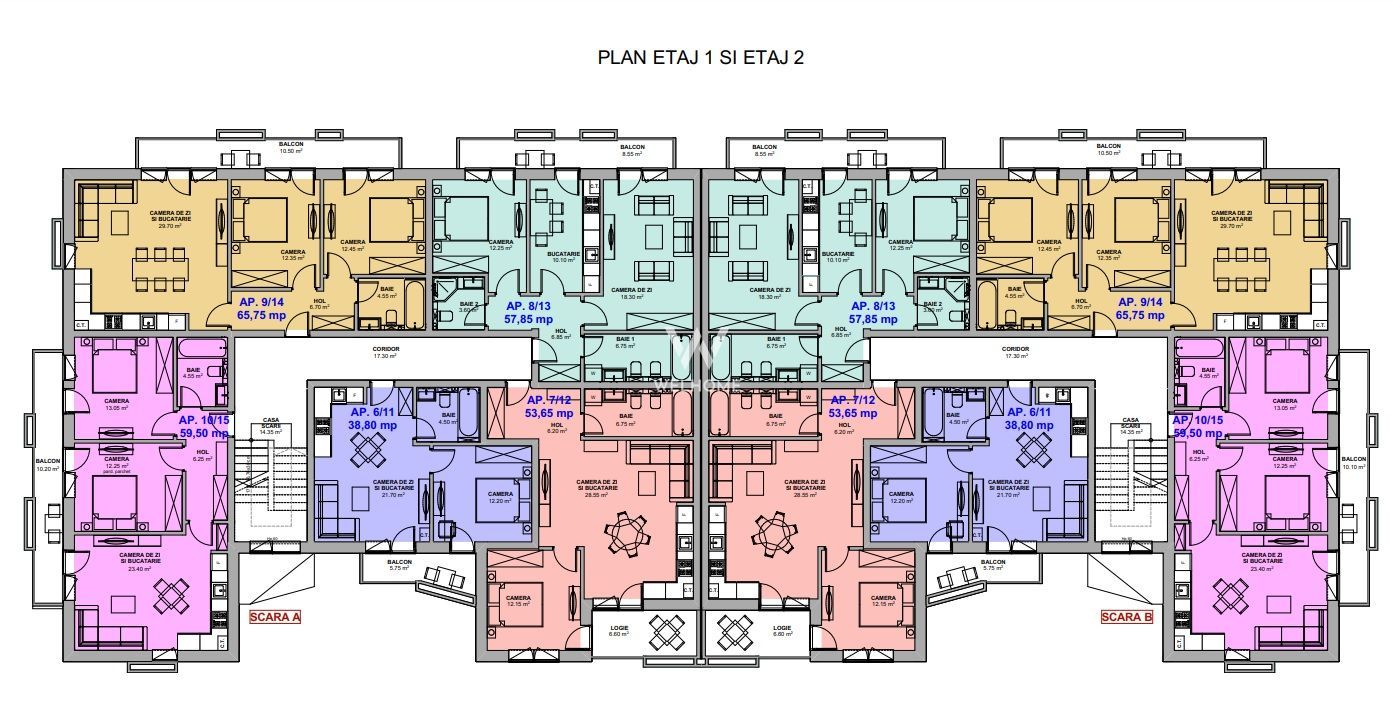 Apartament 3 camere,  Prelungirea Doamna Stanca - Schiță 6