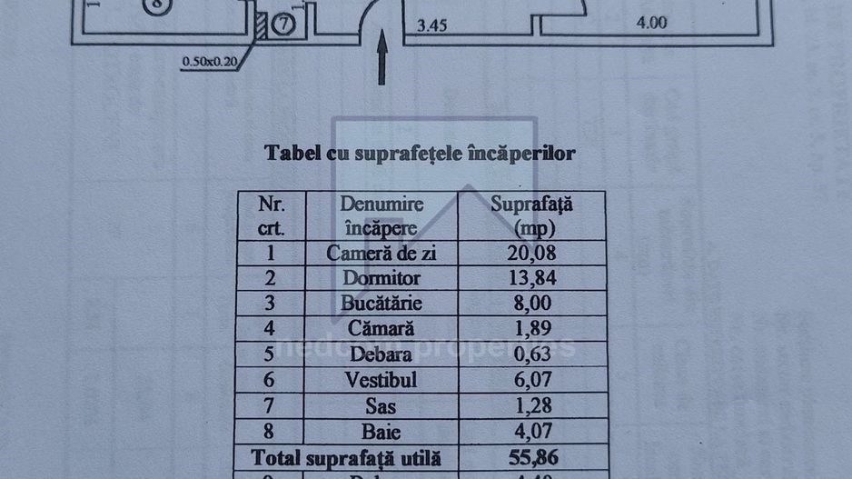 Vanzare apartament de 2 camere revonat modern - Nasaud - Schiță 20