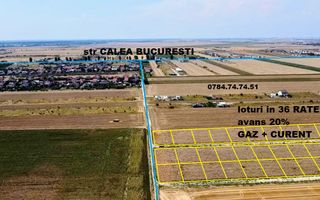 Teren in RATE cu gaz si curent - comuna Berceni - Poză 3