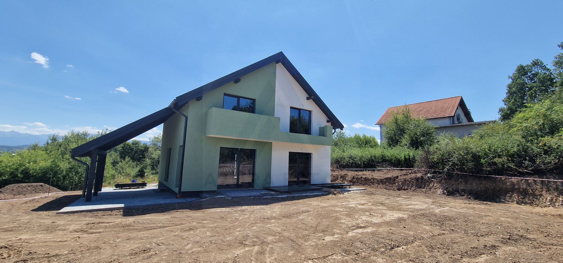 Casa individuala 5 camere teren 504 mp interior alb carport Selimbar - Poză 5