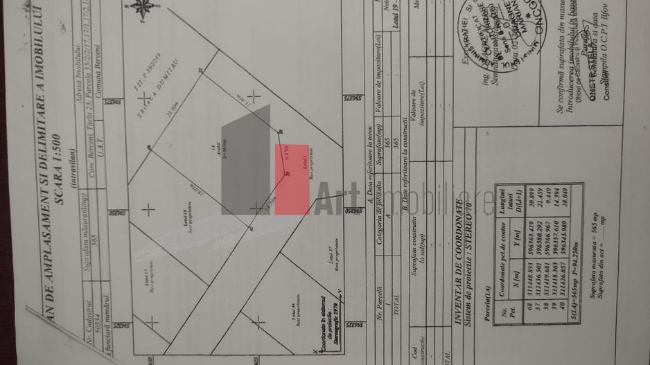 Vânzare teren intravilan comuna Berceni - Poză 2