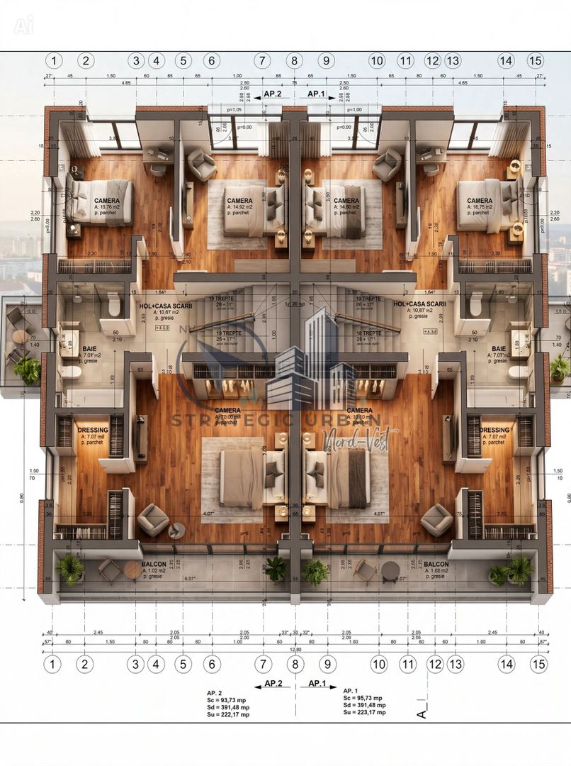 Duplex semifinisat, zona Donath Park - Poză 8