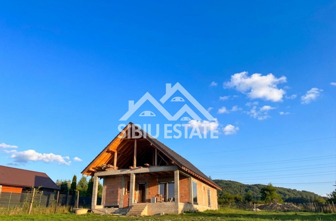 Casa 130 mp, teren 1000 mp, priveliște superbă – Marginimea Sibiului - Poză 1