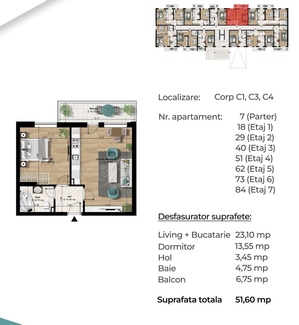 Studio, 52 mp, spatios, foarte aproape metrou, pret promoțional! - Poză 5