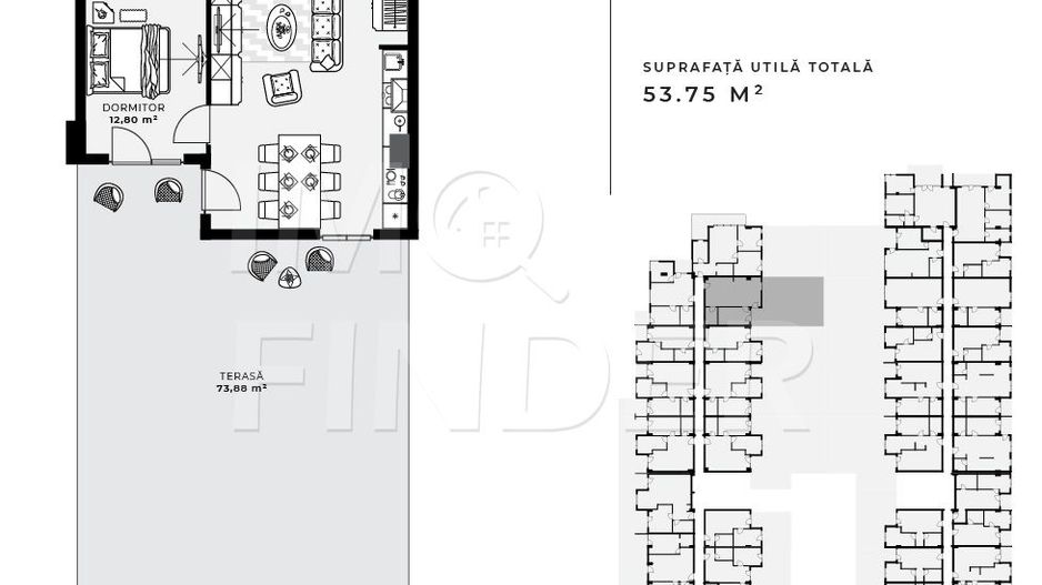 Vanzare apartament cu 2 camere, terasa, zona bazei sportive Gheorgheni - Poză 2