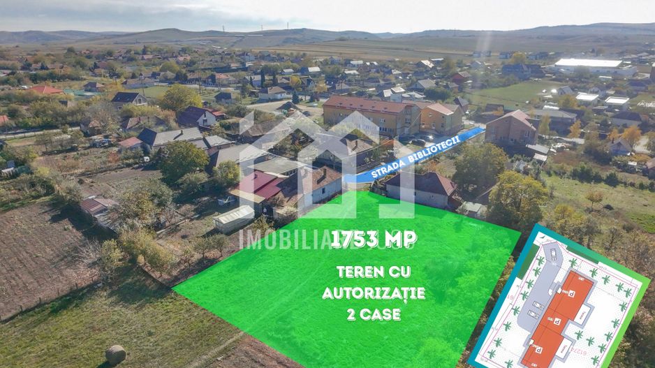 Teren cu autorizație pentru 2 case – 1.753 mp | Jucu de Sus - Poză 1