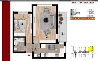 APARTAMENT 2 CAMERE DECOMANDAT DE VÂNZARE - Poză 10