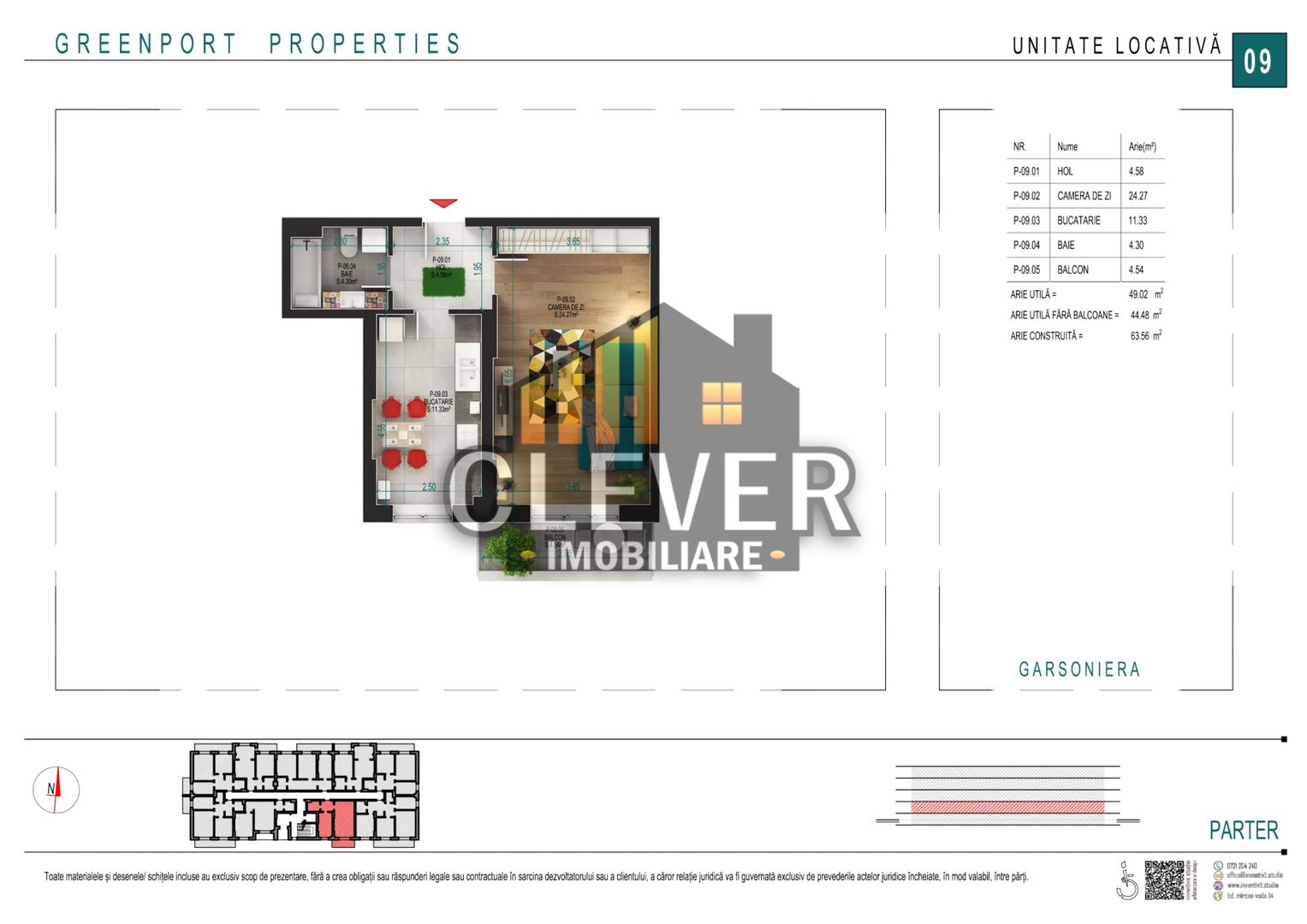 Theodor Pallady Metrou Nicolae Teclu Garsoniera 49mp - Poză 2