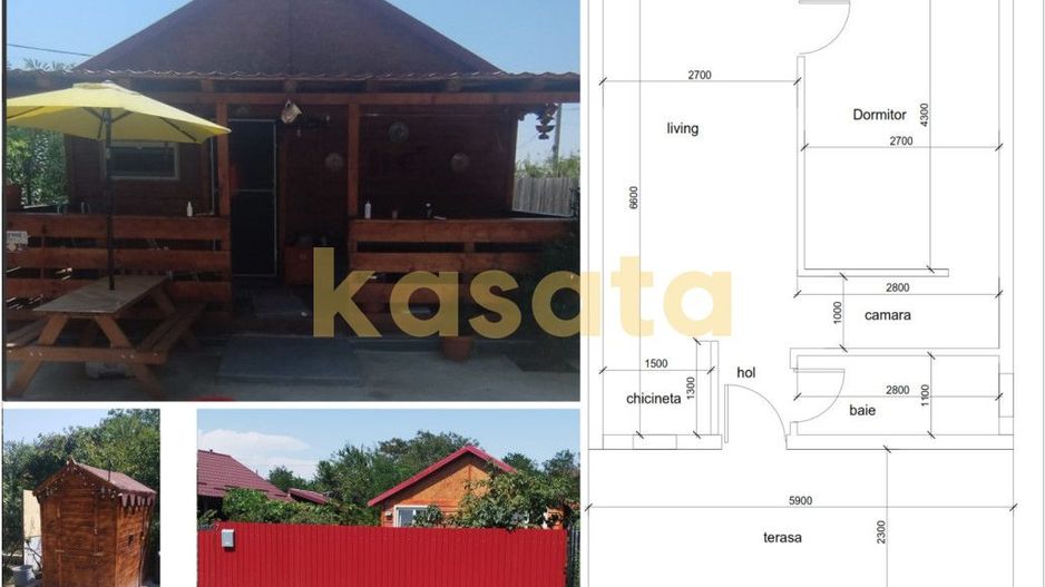 Casa individuala de lemn I Calarasi I Dor Marunt I teren 814 mp - Poză 1