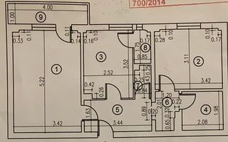 DE VANZARE AP 2 CAMERE 56 MP ION MIHALACHE-TURDA | DECOMANDAT - Schiță 6