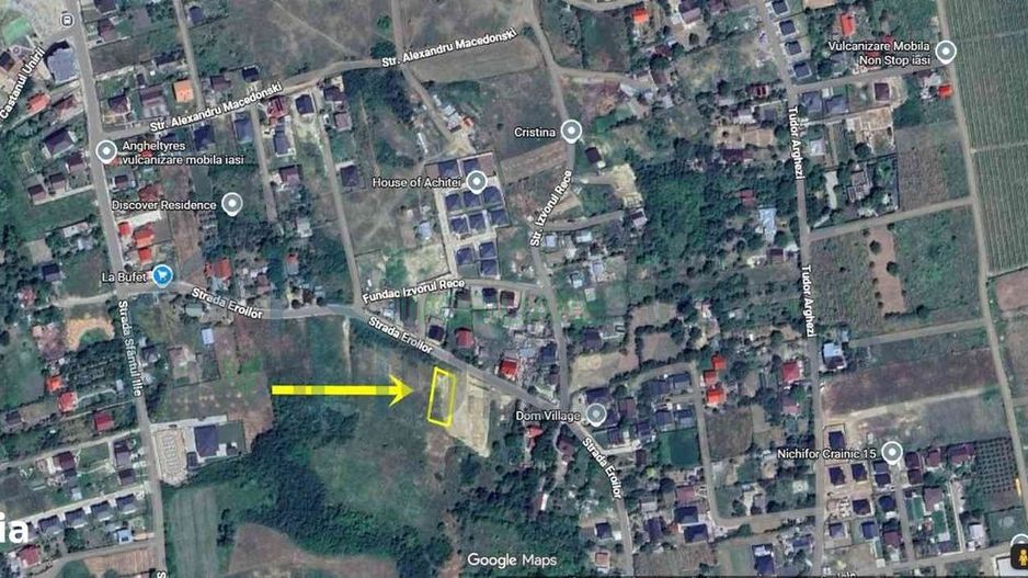 # De vanzare teren intravilan 650mp,asfalt,toate utilitatile - Poză 1