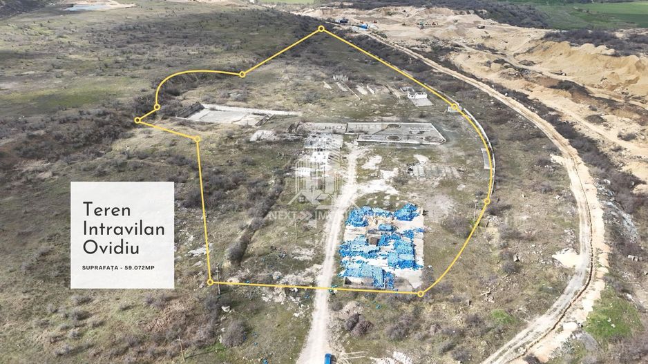 Teren intravilan 59.072 mp – zonă industrială Ovidiu, - Poză 1