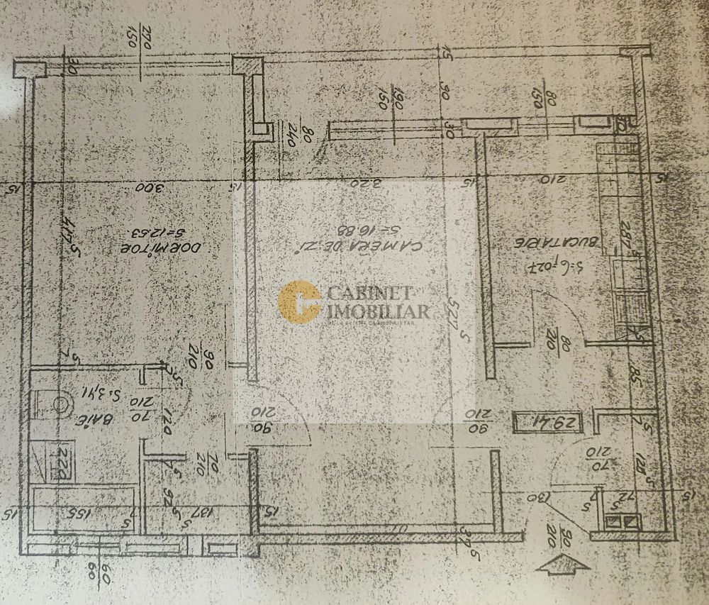 2 Camere-51MP | 2 Lifturi | Balcon Mare-8MP | M Romancierilor la 2 min - Schiță 7