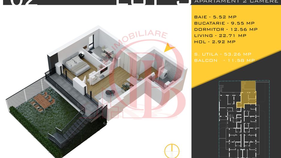 2 camere cu gradina Titan Pallady  Metrou Nicolae Teclu - Schiță 1