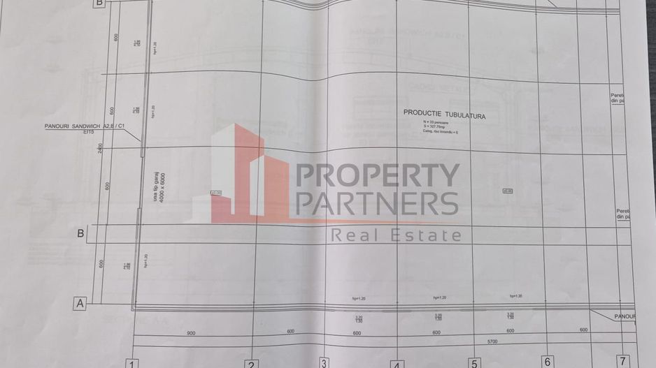 Hală de Producție / Depozitare – 1.740 mp – Zona Centura București / Autostrada - Schiță 3