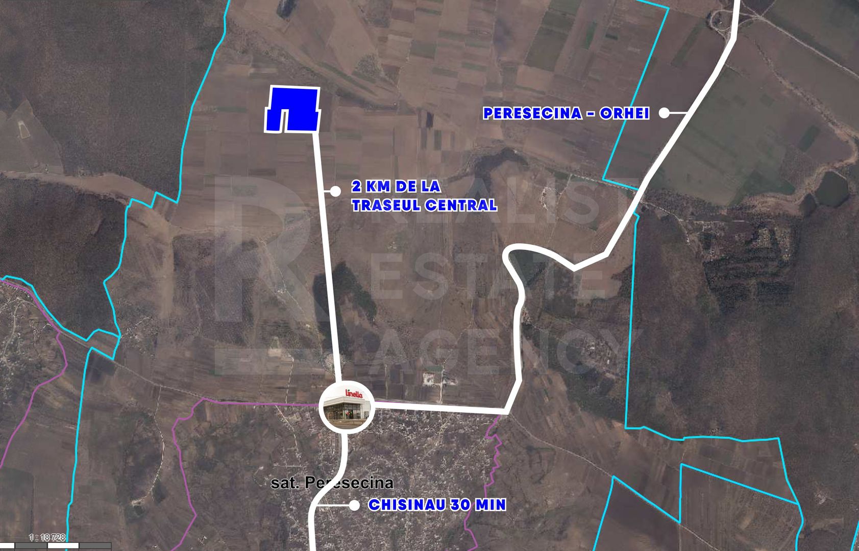 Vînzare, teren agricol, 25,3 ha, s. Peresecina, Orhei. - Poză 1