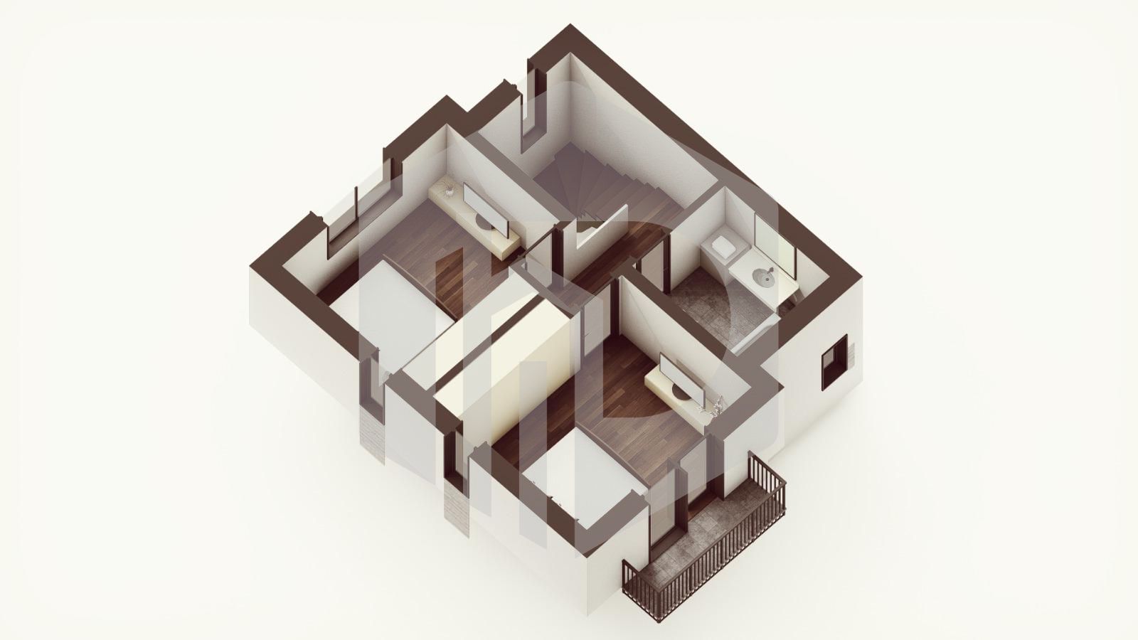 Casa individuala | 3 Camere + 2 Bai + Terasa incalzita | Cristian - Poză 8