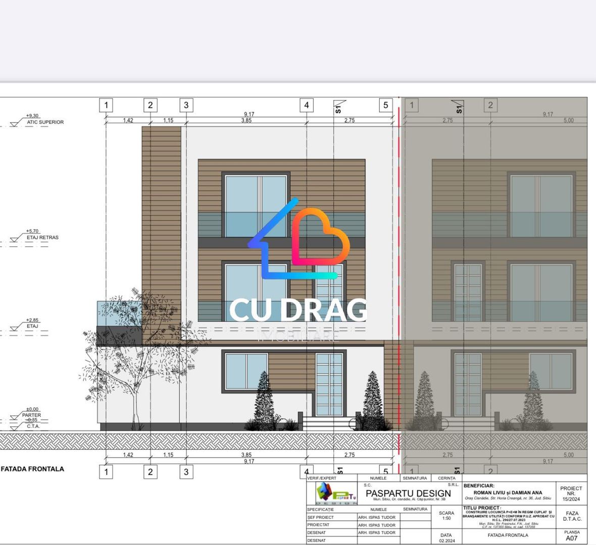 Duplex Gusterita 120mp utili - Poză 2