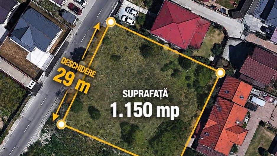 Teren intravilan Gavana Platou - 1150 mp, deschidere 29 m, Regim P+3+M - Poză 3