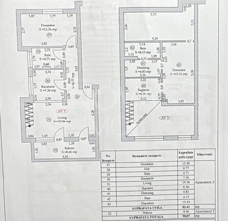 Apartament 3 camere, 2 bai - Ansamblul Davinci - Comision 0% - Poză 16