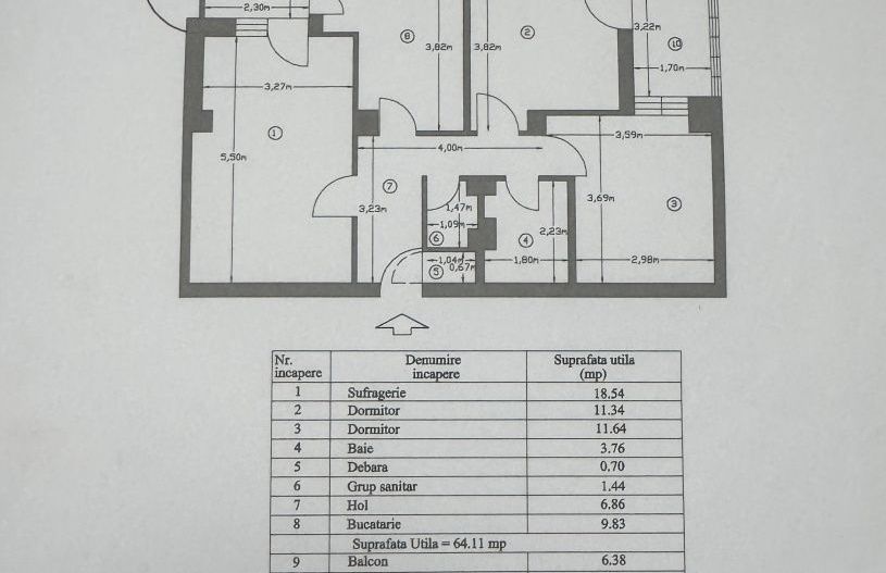 Apartament decomandat 3 camere Gavana - Poză 8