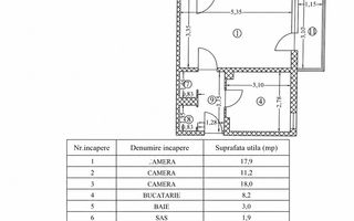 Apartament 3 camere de vânzare Titan - Poză 17