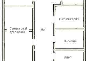 Aparament 5 camere etaj 1 zona Dambovita - Poză 16