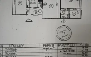 Apartament 3 Camere Complet Renovat | Metrou 1 Mai - Schiță 15