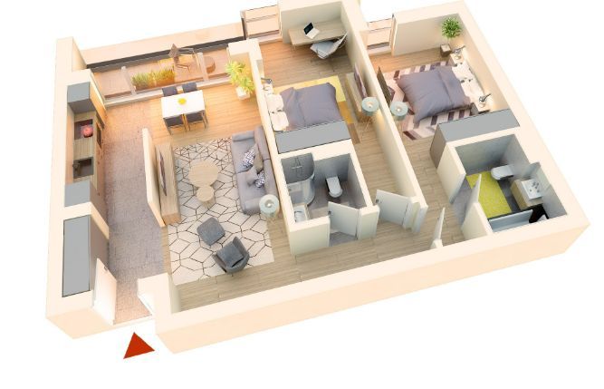 Apartament 3 camere de vanzare - Poză 1