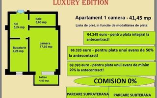 Apartament decomandat de vanzare in Iasi, Galata, 41,45 mp, bloc nou - Poză 2
