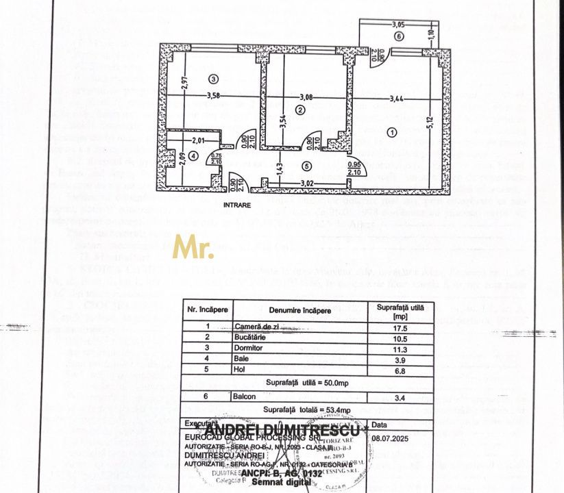 2 camere decomandate, Banat – etaj 2, centrală proprie, zonă excelentă - Poză 12