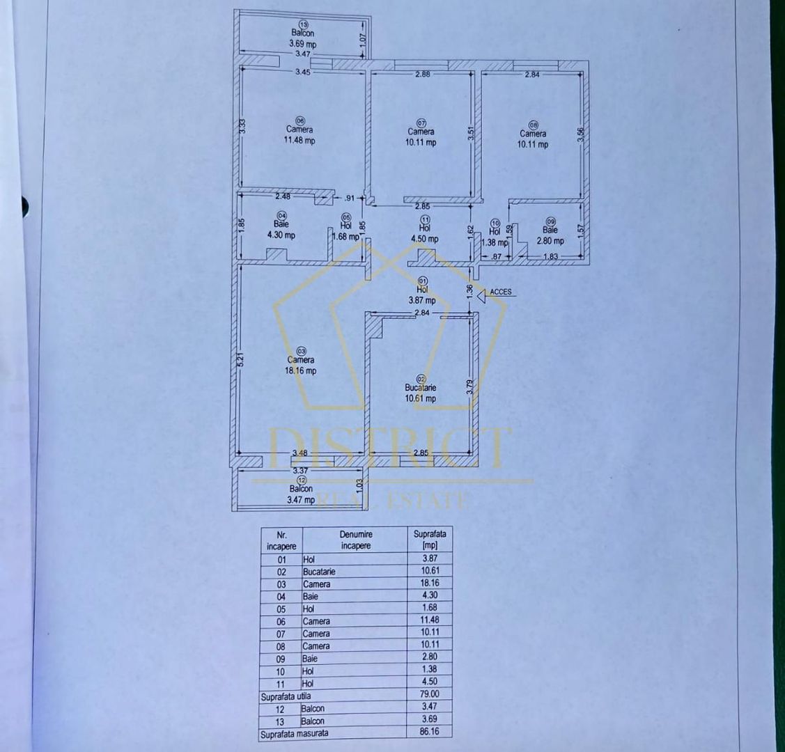 Apartament decomandat cu 4 camere, etaj 1 | Lipovei - Poză 14