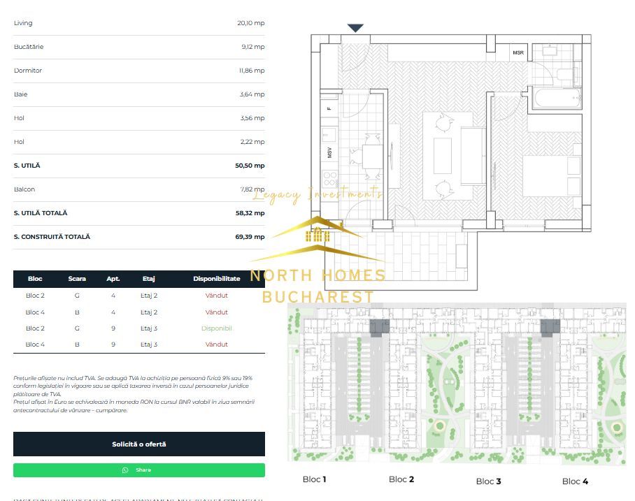 Apartament de 2 camere, ansamblu premium, constructie noua, Comision 0 - Poză 15