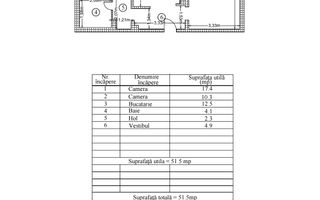 Apartament 2 camere decomandat  Metrou Obor Calea Mosilor - Schiță 14