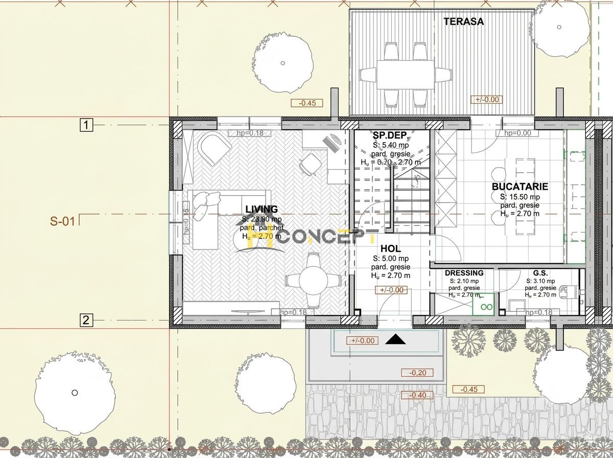 Vila finalizata, curte libera 185 mp,  loc de parcare, zona case - Poză 19