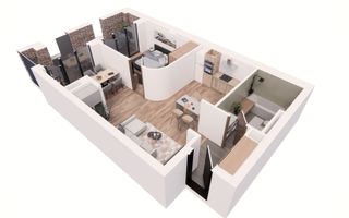 Apartament nou, modern cu 2 camere - Ultracentral -  Cuza Voda - Poză 5