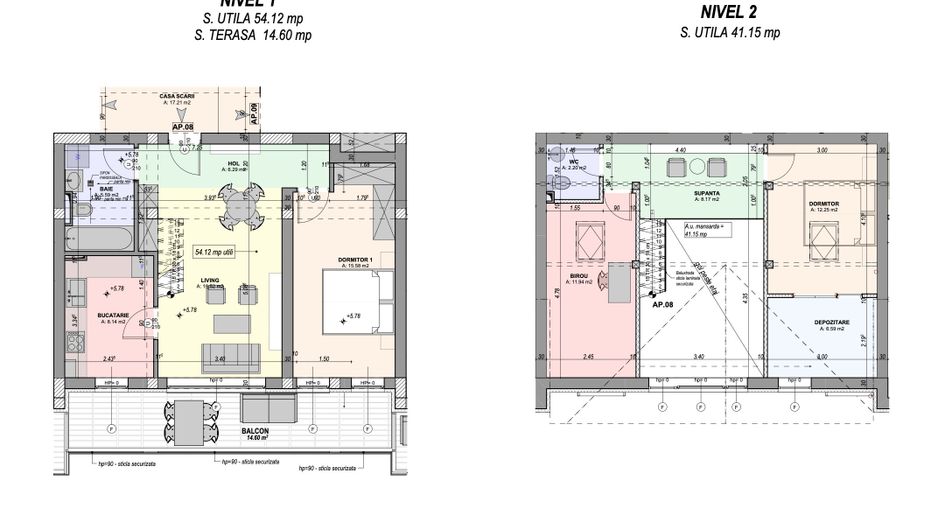 Penthouse 4 camere, 2 băi, mobilat si utilat complet - întabulat - Poză 11